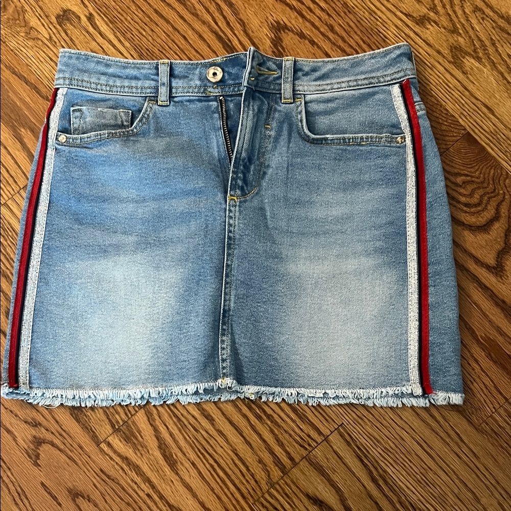Zara Denim with Yellow Accents